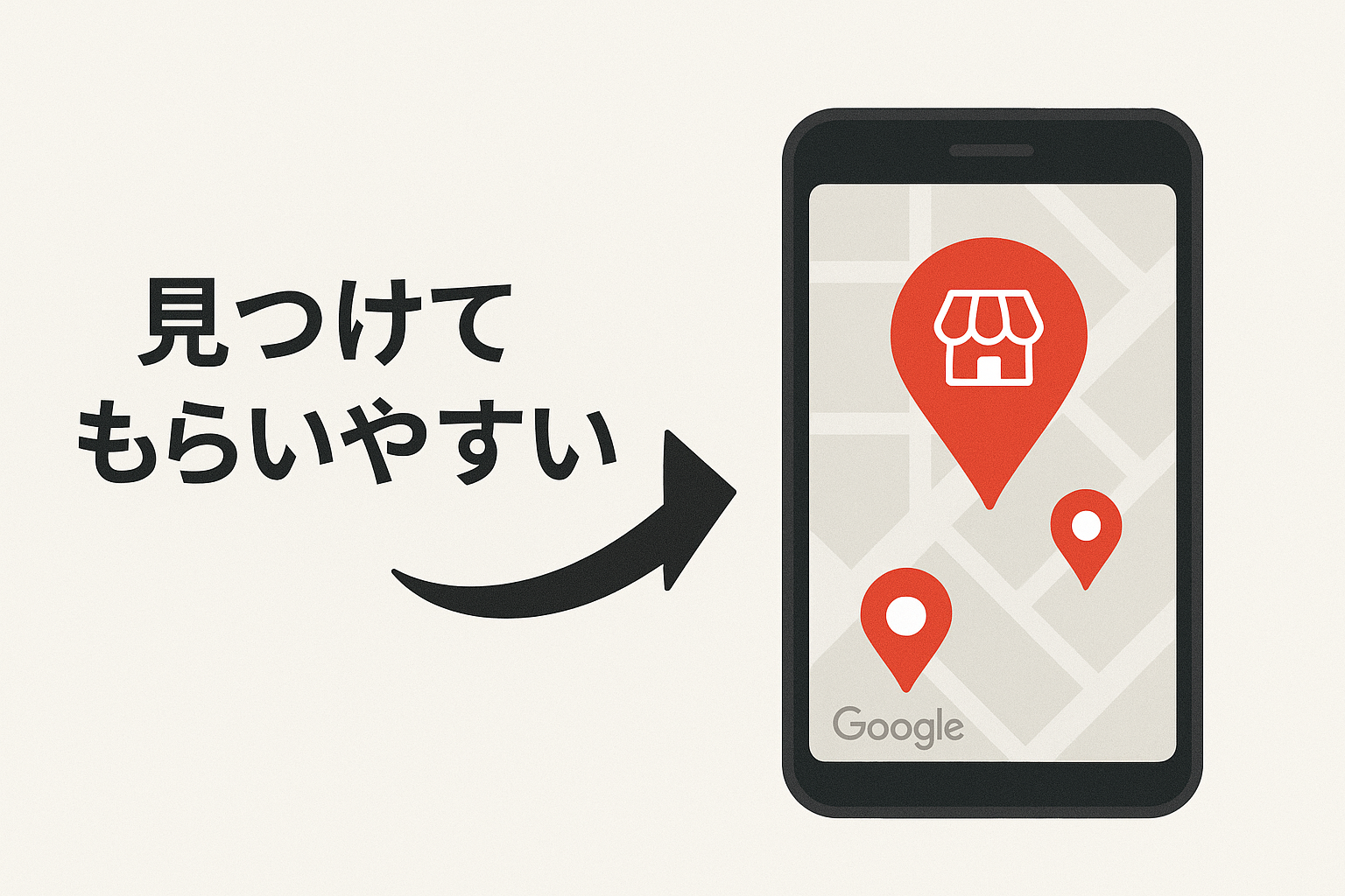 スマホで見つけてもらいやすい